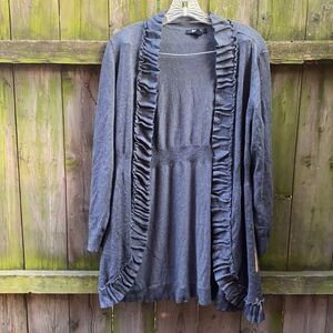 Style & co Ruffle cardigan sz. L